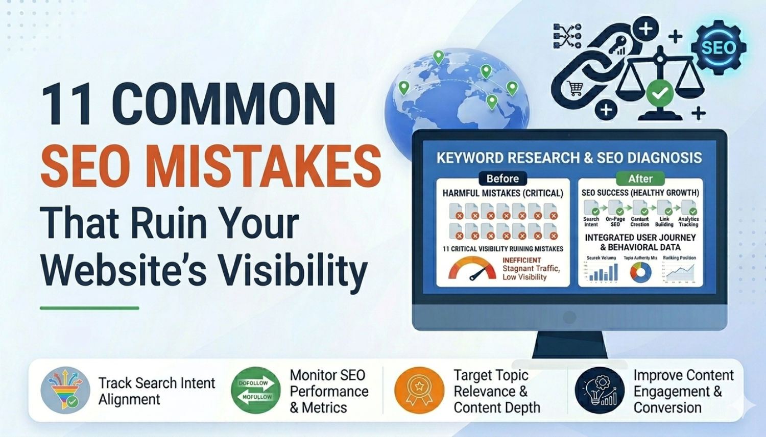 11 Common SEO Mistakes That Ruin Your Website’s Visibility