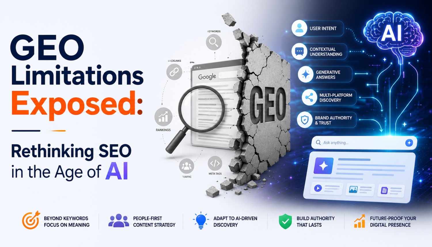 GEO Limitations Exposed: Rethinking SEO in the Age of AI