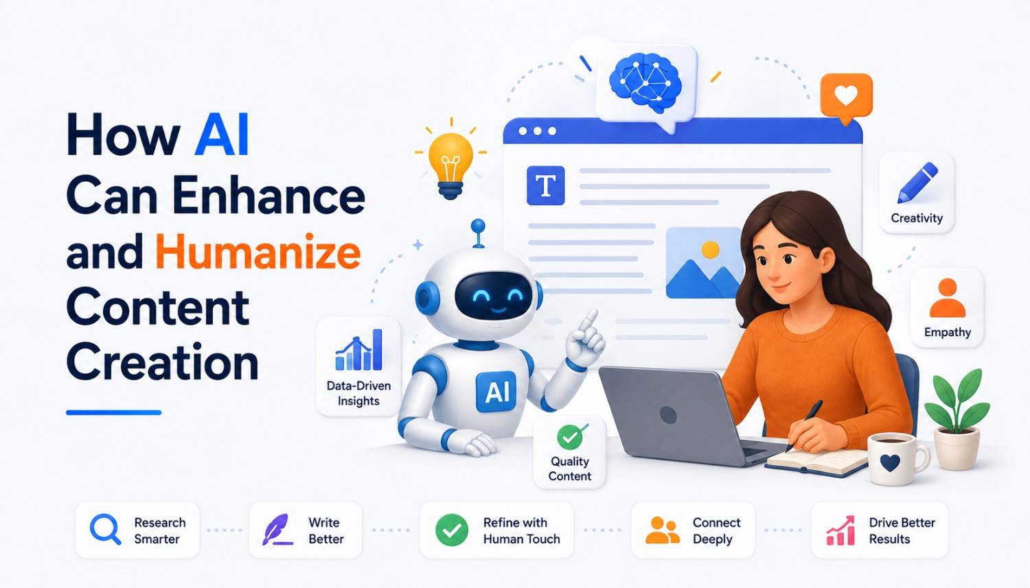 How AI Can Enhance and Humanize Content Creation